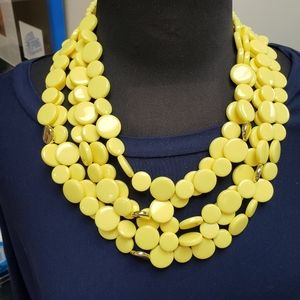 Zenzii Yellow statement necklace